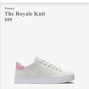 Greats The Royale Knit Sneaker, pink, size 8.5